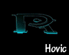 [H] Dark Rave Letter "R"