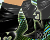 heart black boots