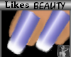 L3dw Blue Nails with Tip