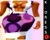 ** purple & white