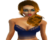 (LMG) Navy Lace Top