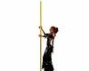 A Bling Gold Dance Pole