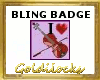 Violin Badge Sticker