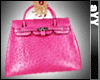 hotpink ostrich leathern BK handbag