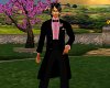 Black Tux Top Pink Shirt