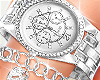 Iced Silver Watch