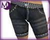 BBW black denim shorts
