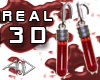 Blood earring real 3d