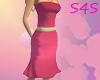 Pink Satin Dress