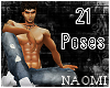 21 Sexy Male Poses Pack