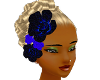 (1)BLUE AND BLACK FLOWER