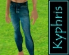 Worn Blue Jeans Tight