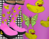 Undrknee ducky rainboots