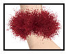 Fur Cuff L - Raspberry