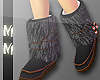 m> Fur Boots Black