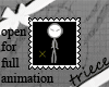 {T}stickfig dance stamp
