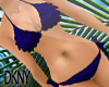 frilly blue bikini