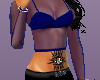 *Haze* Blue Sheer Top