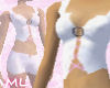 White pink laced top