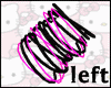 Lft Pink/black Bangles