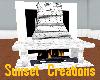 wht marble fireplace/ani