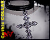 Goth Cros Pendant Collar