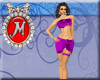 (M)Purple Samba Dress