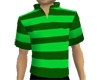 Green Stripe Mock T