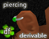 *Dona*Bead ear ring drvR