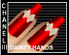 C! Metallic Red Nails