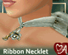 Ribbon Necklet Green
