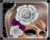 Hair Roses White + Purple