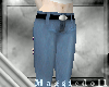 Blue Jeans W/ Black Belt