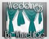 WL~Teal N White CakeTbl