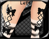 *D� LEFT Leg Gothic Bow