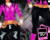 *eo*pink coat sexy jeans