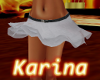 -K- Frill Mini Skrt wht