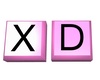 XD Pink keys sticker