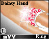 aYY-Anim BlingRing Dainty hand ruby  L