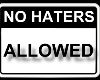 no haters [sticker]