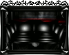 !S Black PVC Love Seat