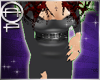 Black Paw Mini Dress