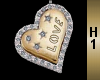 Gold/Silv Diam Heart 1
