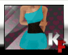 $KF$BH Blue Black Dress