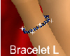 *M Bracelet saph gold L