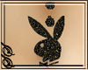 !SS Glitter Black  Bunny