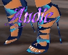 Blue Spiral Heels