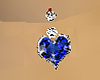 Sapphire belly ring