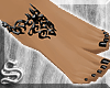 !*>Tribal Black Anklet