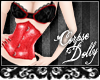 [c] Red glitter Corset